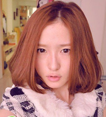 中分梨花头 中分梨花头