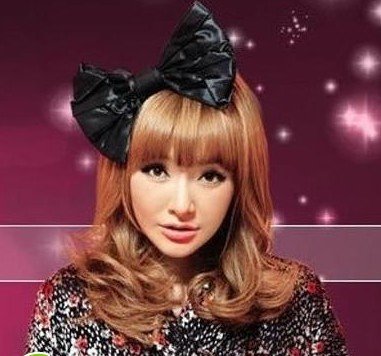 齐刘海棕黄色梨花头 齐刘海棕黄色梨花头